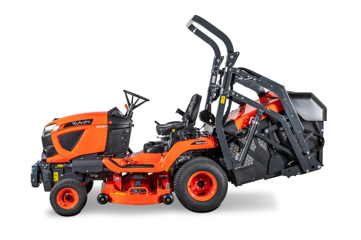 KUBOTA G231 HD Rideon Mower with 48" Deck and High Dump Collector