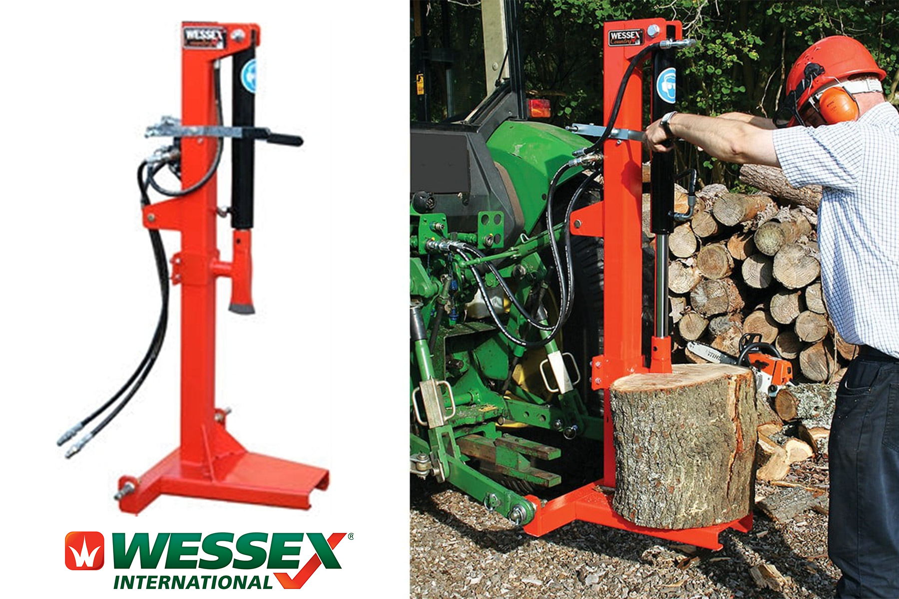 Wessex LS100 10t Tractor Mounted Log Splitter