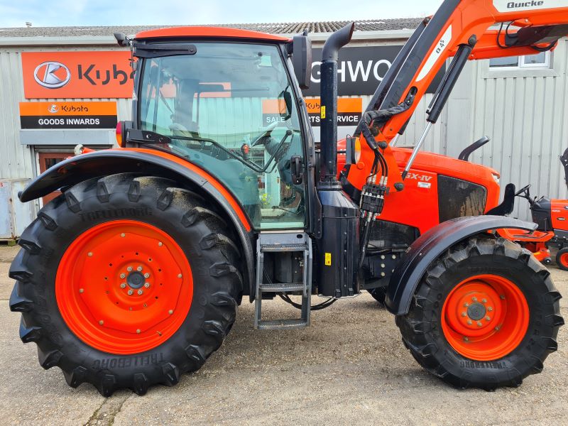 Kubota M135GX-IV Tractor with Quicke Q4s Loader