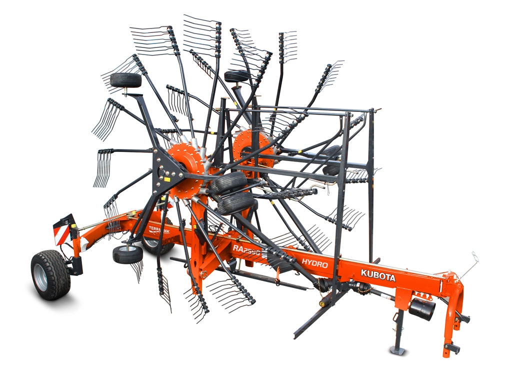 KUBOTA RA2590 HYDRO Pro 9m Twin Rake